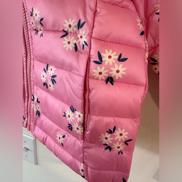 Jumping Beans Baby/Toddler Girls Pink Daisy Light Puffer NWT Various Sizes - Picture 4 of 8